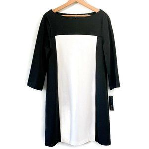 Apt. 9 color block shift dress M